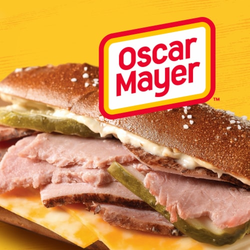Oscar Mayer Carving Board Slow Cooked Sliced Ham Deli Lunch Meat Perspective: left