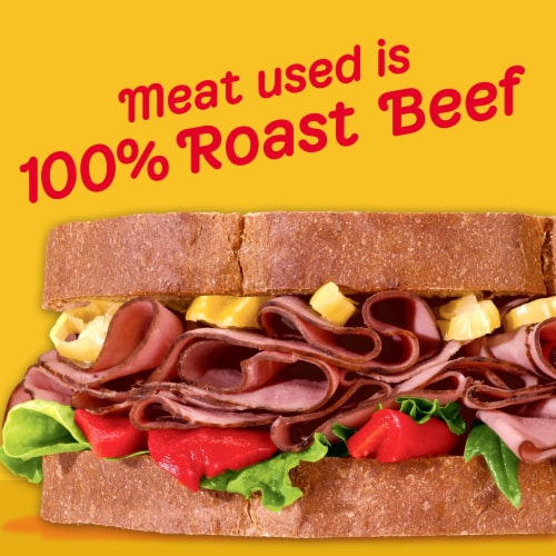 Oscar Mayer Natural Slow Roasted Roast Beef Sliced Lunch Meat Perspective: left