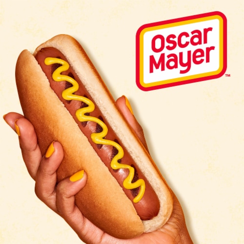 Oscar Mayer Natural Natural Bun-Length Angus Beef Uncured Franks Hot Dogs Perspective: left