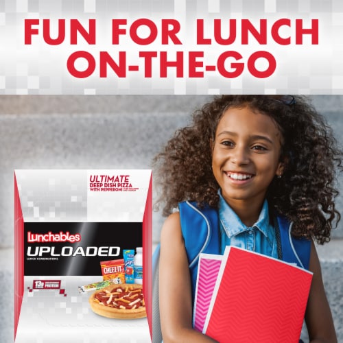 Lunchables Uploaded Ultimate Deep Dish Pizza with Pepperoni Perspective: left