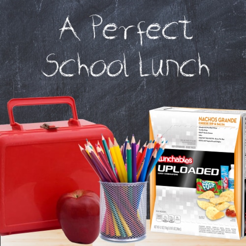 Lunchables Uploaded Nachos with Water Fruit Roll-Up Candy & Kool-Aid Single Meal Kit Perspective: left