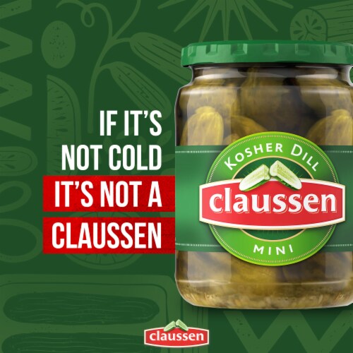 Claussen Kosher Dill Mini Pickles Perspective: left