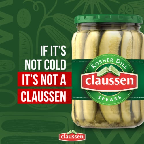 Claussen Kosher Dill Pickle Spears Perspective: left