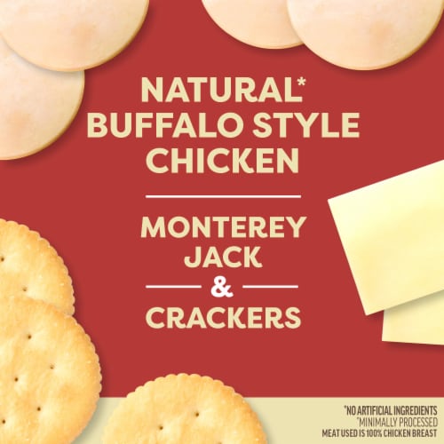 Oscar Mayer™ Natural Buffalo Style Chicken Monterey Jack Cheese & Crackers Snack Pack Perspective: left