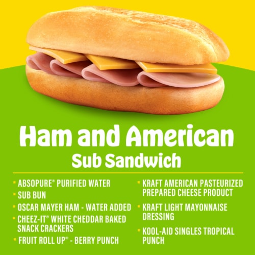 Lunchables Ham & American Cheese Sub Meal Kit Perspective: left