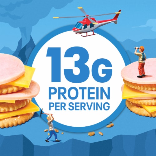 Lunchables Turkey and American Cracker Stackers Snack Kit, Pack Perspective: left