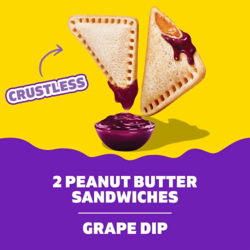 Lunchables PB&J Peanut Butter Sandwich & Grape Dip, Pack Perspective: left