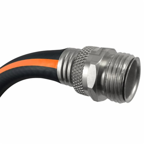 Flexon Flextreme Pro 5/8 x 100ft Performance Rubber Garden Hose Perspective: left
