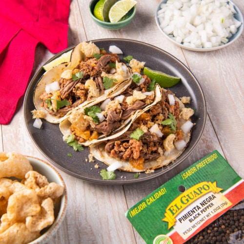 El Guapo Whole Black Pepper Perspective: left