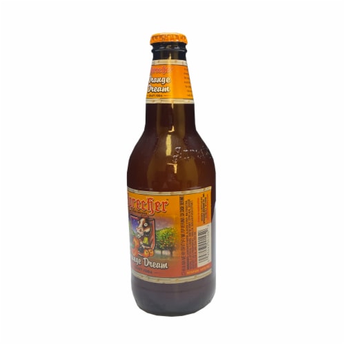 Sprecher™ Orange Dream Soda Bottle Perspective: left