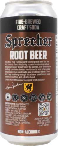 Sprecher Root Beer Single Can Perspective: left