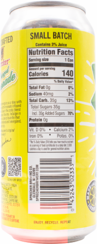 Sprecher™ Sparkling Caffeinated Lemonade Natural Can Perspective: left