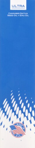 Blue Emu Hemp Ultra Pain Relief Topical Cream Perspective: left