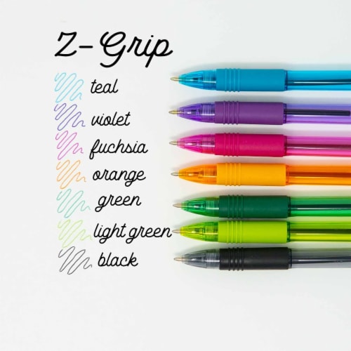 Zebra Z-Grip Retractable Ballpoint 1.0mm Assorted 5pk Perspective: left