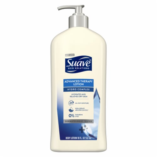 Suave Skin Solutions Advanced Therapy Body Lotion Perspective: left