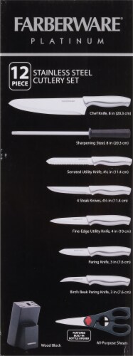 Farbarware® Platinum Stainless Steel Cutlery Set Perspective: left