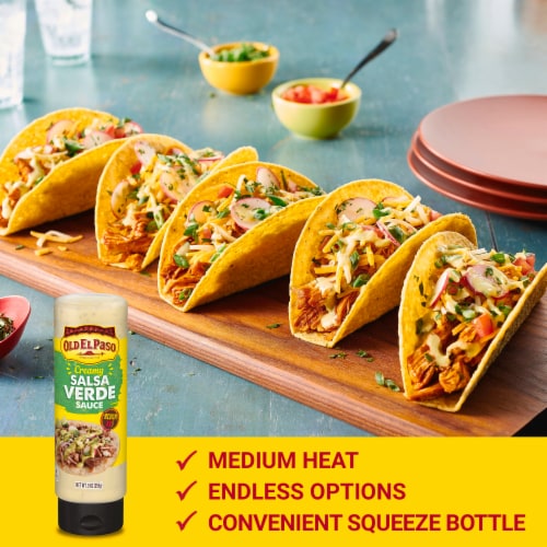 Old El Paso™ Creamy Salsa Verde Taco Sauce Perspective: left