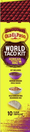 Old El Paso Korean Inspired BBQ World Taco Dinner Kit Perspective: left