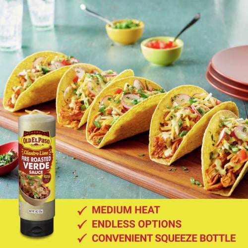 Old El Paso™ Cilantro Lime Fire Roasted Verde Taco Sauce Perspective: left