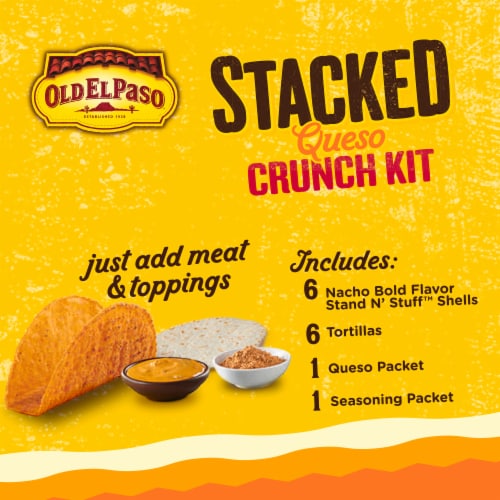 Old El Paso™ Stacked Queso Crunch Kit Perspective: left