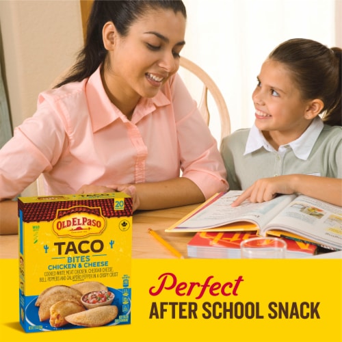 Old El Paso Taco Bites Chicken and Cheese Perspective: left