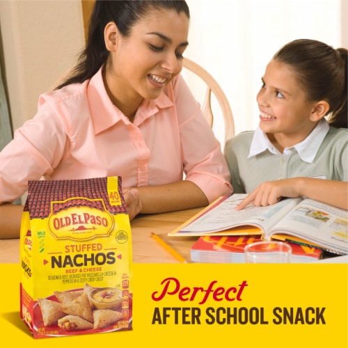 Old El Paso Stuffed Nachos Beef and Cheese Perspective: left