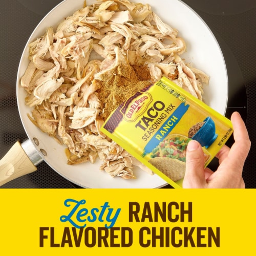 Old El Paso Ranch Flavored Taco Seasoning Mix Perspective: left