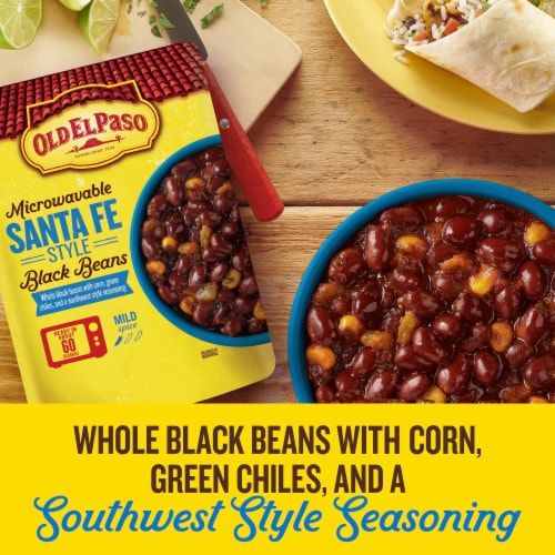 Old El Paso Microwavable Santa Fe Style Black Beans Pouch Perspective: left