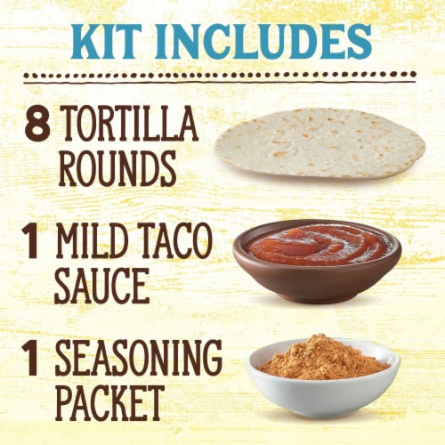 Old El Paso Carb Advantage Tortilla Rounds Taco Kit Perspective: left