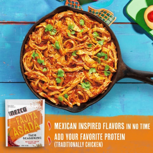 Mezco Medium Fajita Asada Taco Seasoning Perspective: left
