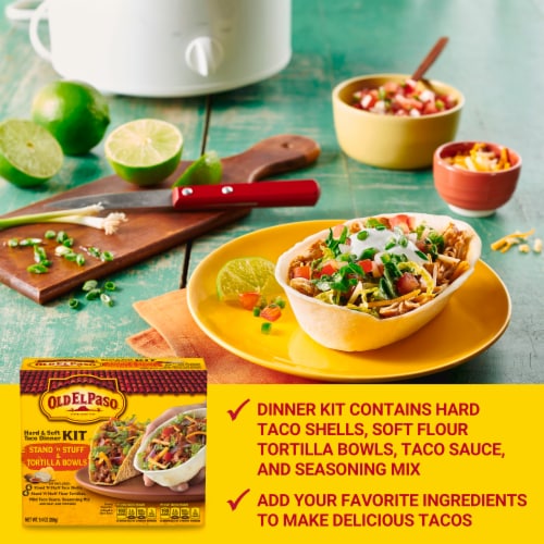 Old El Paso™ Stand 'N Stuff™ Shells & Tortilla Bowls Dinner Kit Perspective: left