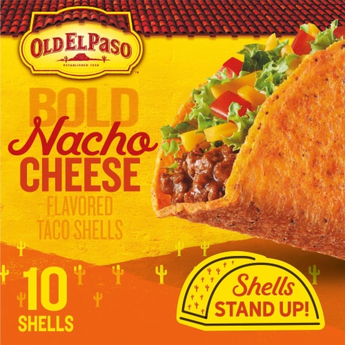 Old El Paso™ Stand 'N Stuff™ Bold Nacho Cheese Flavored Taco Shells Perspective: left