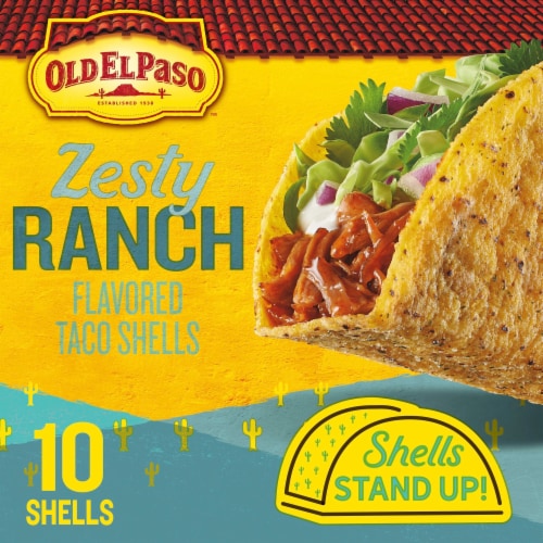 Old El Paso Zesty Ranch Flavored Stand 'N Stuff Taco Shells Perspective: left
