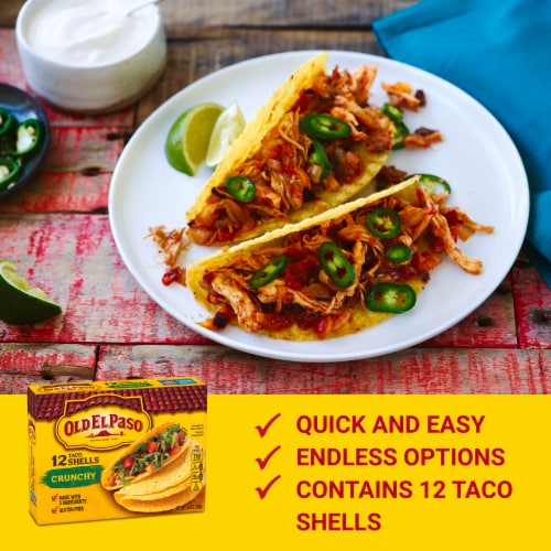 Old El Paso Gluten Free Crunchy Taco Shells Perspective: left