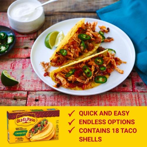 Old El Paso Gluten Free Crunchy Taco Shells, 18 ct / 6.89 oz