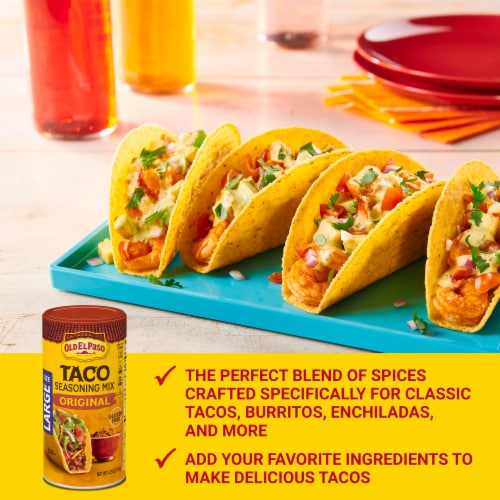 Old El Paso Original Taco Seasoning Mix Value Size Perspective: left