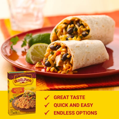 Old El Paso Cheesy Mexican Style Rice Perspective: left