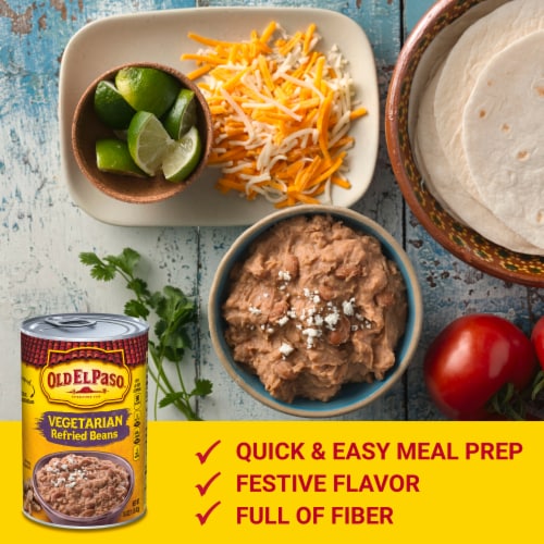 Old El Paso Vegetarian Refried Beans Perspective: left