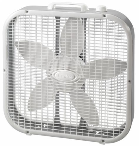 Lasko® Air Circulating Box Fan - White Perspective: left