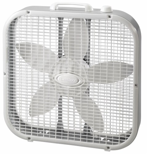 Lasko® Air Circulating Box Fan - White Perspective: left