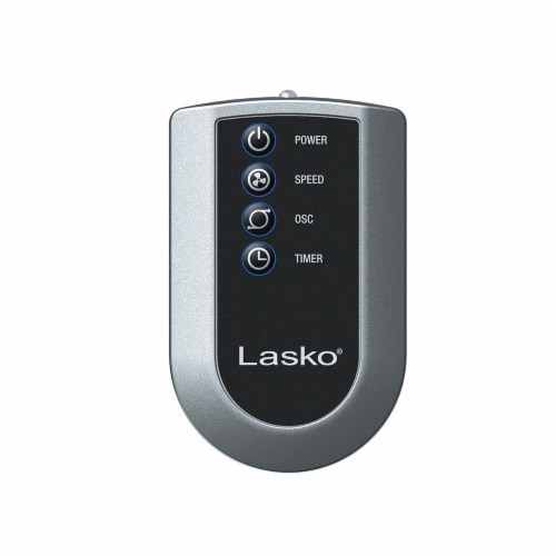 Lasko 32 Inch Slim Portable 3 Speed Oscillating Remote Control Tower Fan Perspective: left