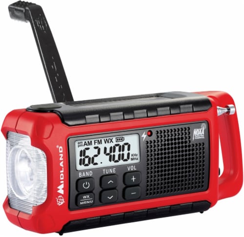 E-Ready Emergency Compact Crank Radio Perspective: left