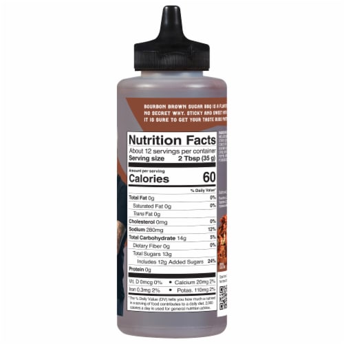 Flavortown Bourbon Brown Sugar BBQ Sauce 15.2 oz Perspective: left