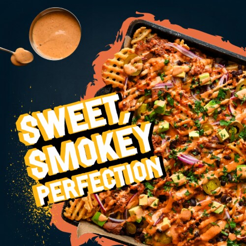 Flavortown Smokin' Hickory BBQ Sauce 15.5 oz Perspective: left