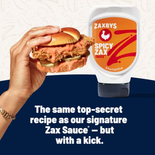 Zaxbys Spicy Zax Sauce 16 fl oz Perspective: left
