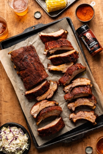 Flavortown Brown Sugar BBQ Rub 4.5 oz Perspective: left