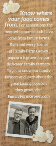 Family Farm Grown® Butter Microwave Popcorn Perspective: left