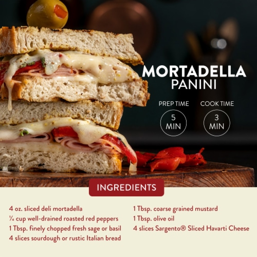 Sargento® Havarti Sliced Cheese Perspective: left