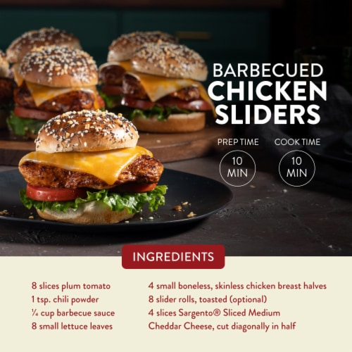 Sargento® Medium Cheddar Sliced Cheese Perspective: left