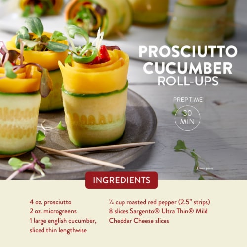 Sargento® Ultra Thin® Mild Cheddar Sliced Cheese Perspective: left